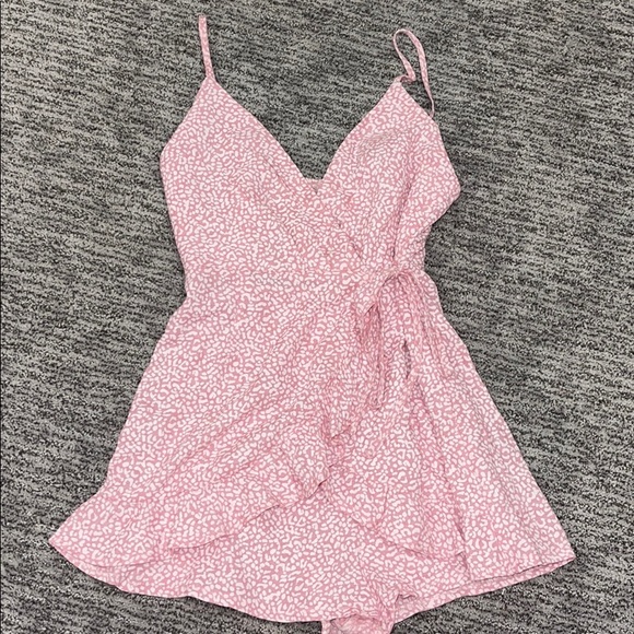 Hello Molly Pants - pink romper